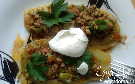 Рецепт Фаршированные баклажаны с мясом