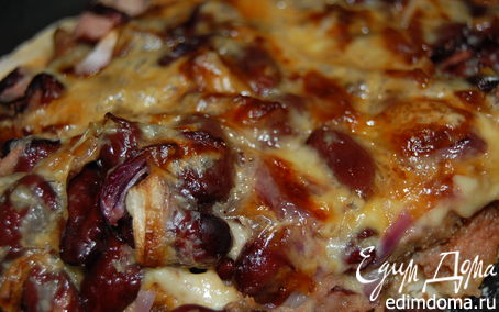 Рецепт Пицца-фантазия на тему мексиканского буритто