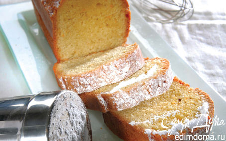 Рецепт Миндальный кекс с оливковым маслом и апельсиновой цедрой