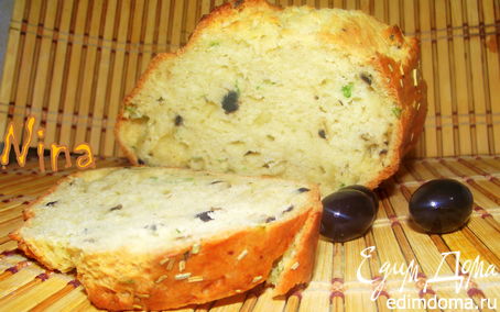 Рецепт Хлеб с оливками и пармезаном