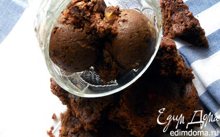 Рецепт Шоколадное мороженое с брауни