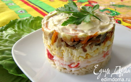 Рецепт Салат с крабами