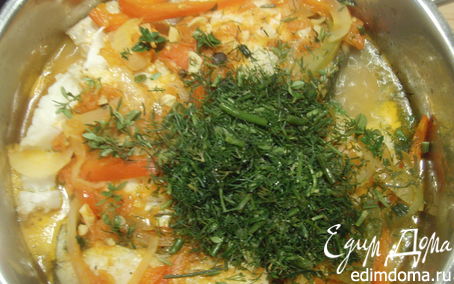 Рецепт Рыба в томатном соусе с овощами