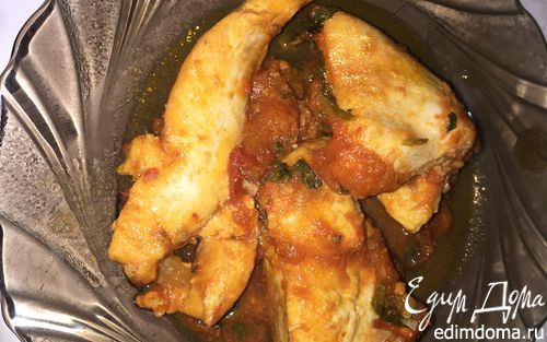 Рецепт – Курица с помидорами и зеленью в мультиварке