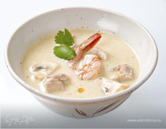 Тайский острый суп «Том Кха»: пошаговый рецепт от Сергея Малоземова: пошаговый рецепт c фото
