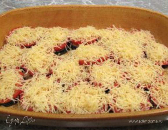 Баклажаны с моцареллой и помидорами в духовке рецепт