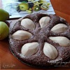Шоколадно-ореховый пирог с грушей(без муки)