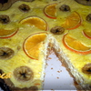 Ржаной тарт с апельсином и бананом