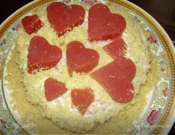 Торт "Для моих любимых сердец!"