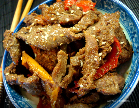 Пулькоги. Мясо в грушевом соусе. Рецепт №5. Корея