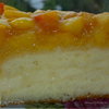 Торт бисквитный с манго и нектаринами