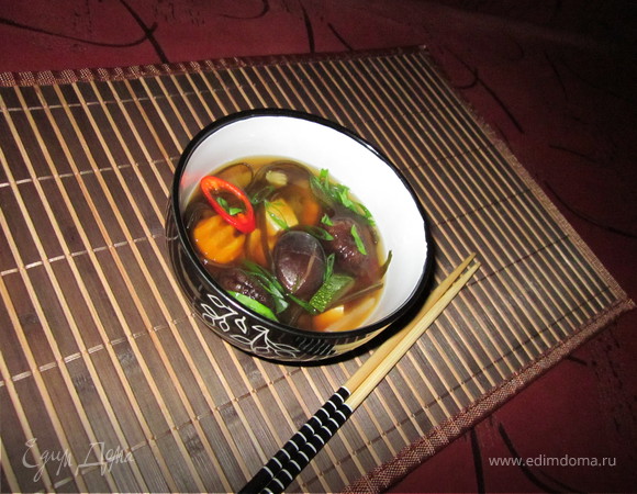 Мисо суп с тофу и морской капустой