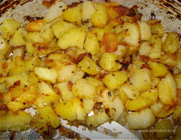 Жареная картошка рецепт в духовке | ХозОбоз - рецепты с историей