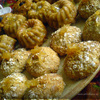 Фруктовые кексы с лимонной глазурью и печенье "Золотистое" с овсяными хлопьями
