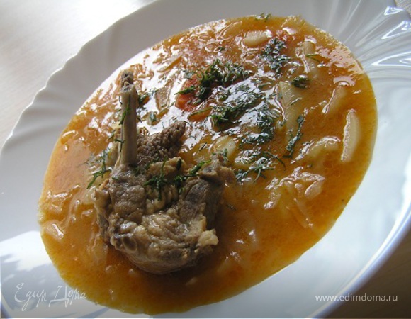 Любителям восточной кухни – суп с бараниной