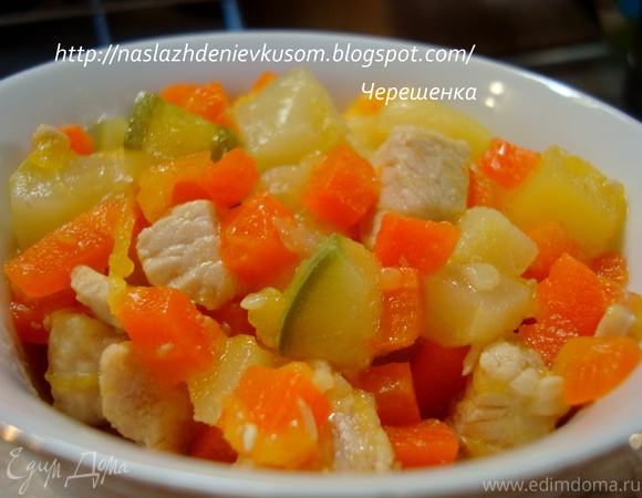 Рагу в рукаве из помидора и болгарского перца – пошаговый рецепт приготовления с фото