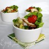 Теплый салат из чечевицы с соусом «Гуакамоле»