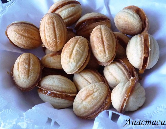 Орешки со сгущенкой без орешницы: простой рецепт культового печенья