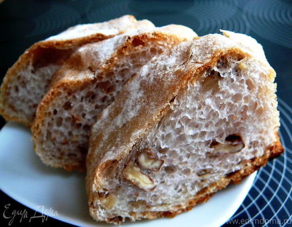 Хлеб с грецкими орехами от Ришара Бертине