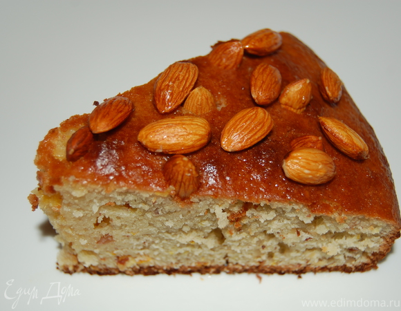 Пирог миндально-цитрусовый с медовой заливкой (по мотивам пирога от Джейми Оливера)
