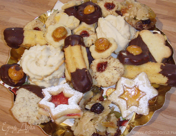 Рождественское печенье "Шоко-макадамия"