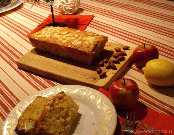 Миндально-яблочный кекс с цитрусовой ноткой (очень нежный!)