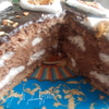 Шоколадно-ореховый торт с безе