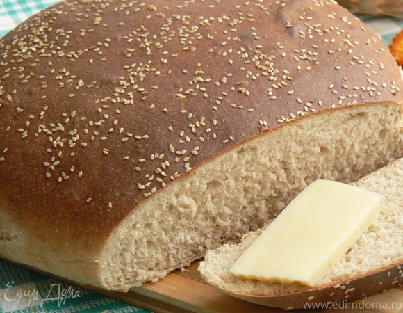 цельнозерновой пшеничный хлеб на опаре
