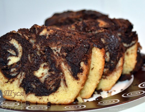 Мраморный пирог с шоколадом от Поля Бокюза
