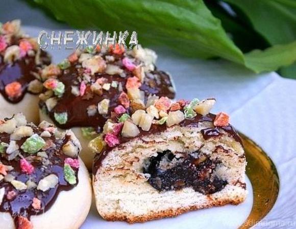 Печенье «Колобки» с начинкой из чернослива и кураги с грецким орехом