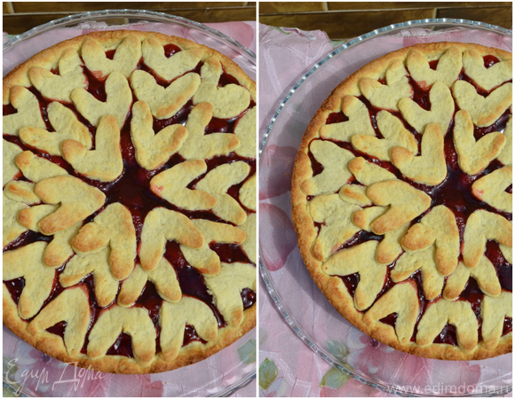 Как приготовить Клубничный пирог с замороженными ягодами в духовке рецепт пошагово