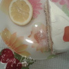 Простой бисквитный пирог с лимонным кремом