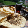 Манаиш-лепешки с сыром и кунжутом, заатаром