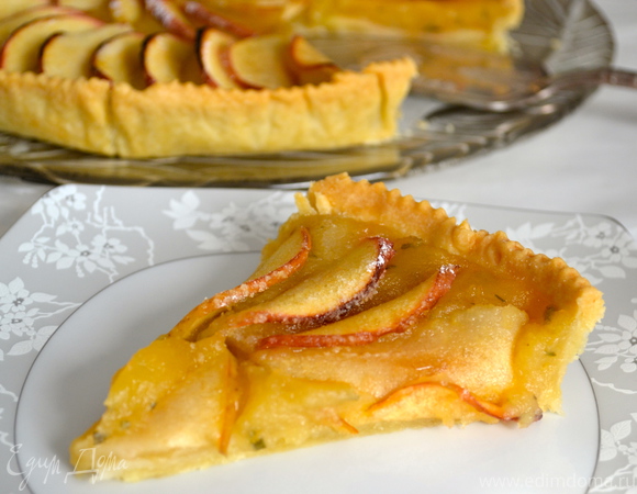 Яблочный открытый пирог – пошаговый рецепт приготовления с фото