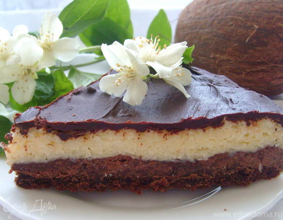 Шоколадно-кокосовый десерт