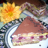 Творожный торт-десерт с пьяными вишнями в стиле Тирамису