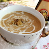 Крем-суп из шампиньонов с белыми грибами и сыром Джюгас