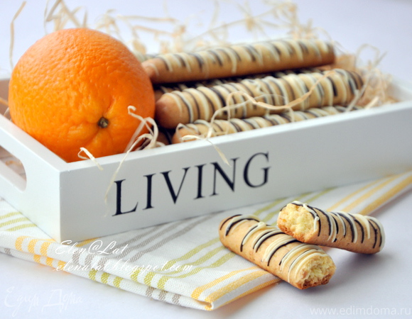 Апельсиново-ореховые палочки с шоколадом