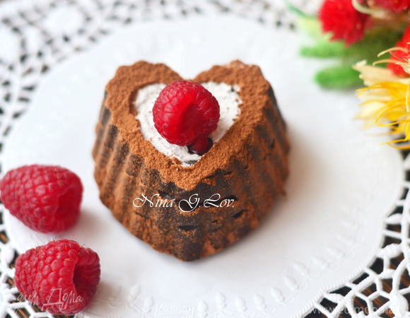 Трюфель-пирожное «Шоколадное сердце»