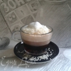 Малиновый кофе с кокосовой стружкой