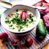 Сырный суп с вареными и свежими овощами