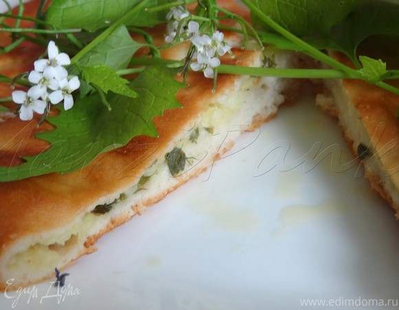 Вариант 2: Быстрый рецепт осетинских пирогов с сыром и зеленью
