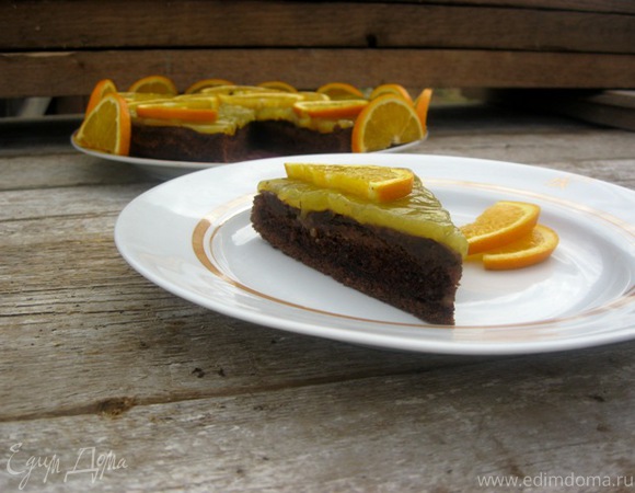 Постный шоколадно-апельсиновый торт ФОТО-рецепт!