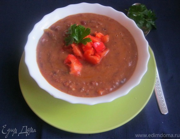 Вкусный томатный фасолевый суп с говядиной – пошаговый рецепт приготовления с фото