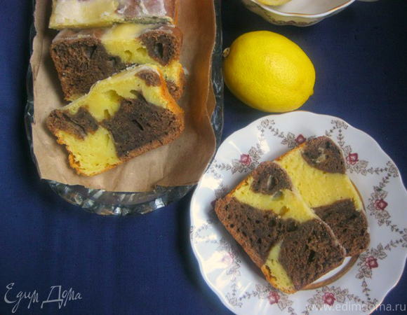 Шоколадно-лимонный кекс