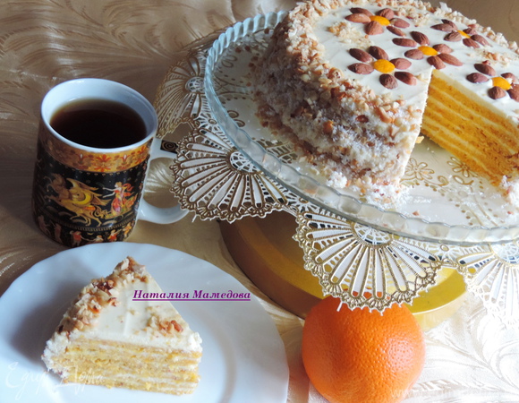 Тыквенно-апельсиновый торт "Восторг"