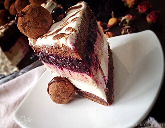 Шоколадный торт со смородиной - пошаговый рецепт с фото на manikyrsha.ru