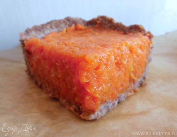 Морковный пирог без выпечки