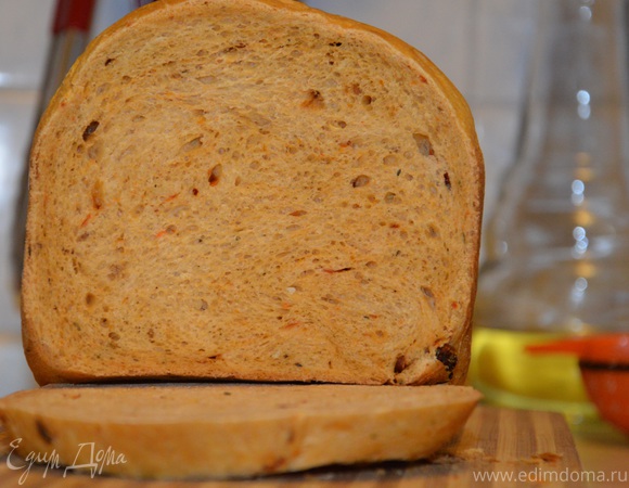 Хлеб пшеничный с тыквой на сухарики (быстрый рецепт)
