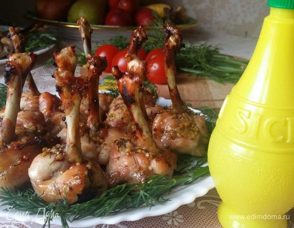 Куриные крылышки в медово-лимонном маринаде